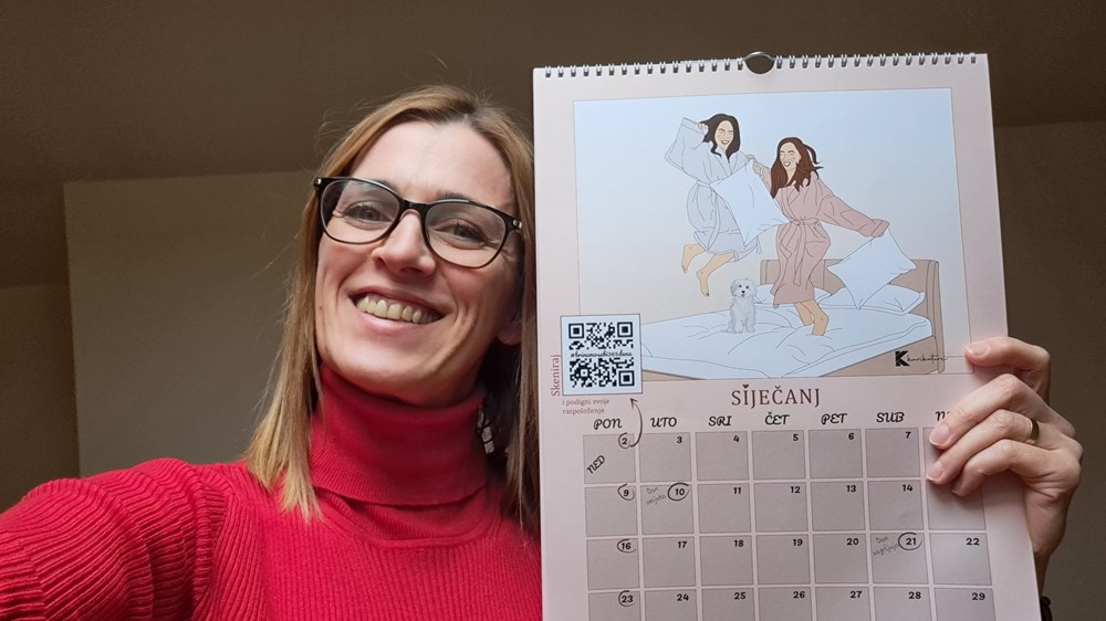 Gordana Trošt Lanča s kalendarom Brinemo o sebi 365